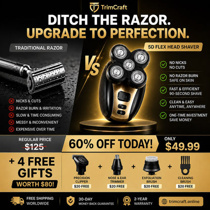 TrimCraft™ Apex 5D Rotary Shaver