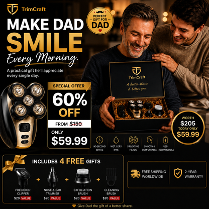 TrimCraft™ Signature 5D Rotary Shaver Gift Set