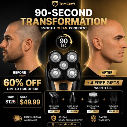 TrimCraft™ Apex 5D Rotary Shaver
